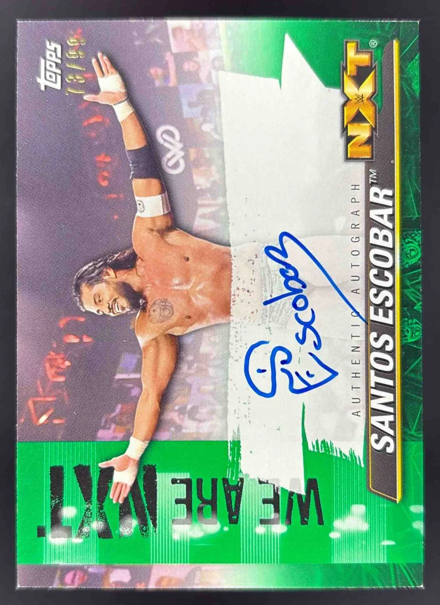 2021 Topps WWE Undisputed Superstar Roster Green #A-SE Santos Escobar Auto /50