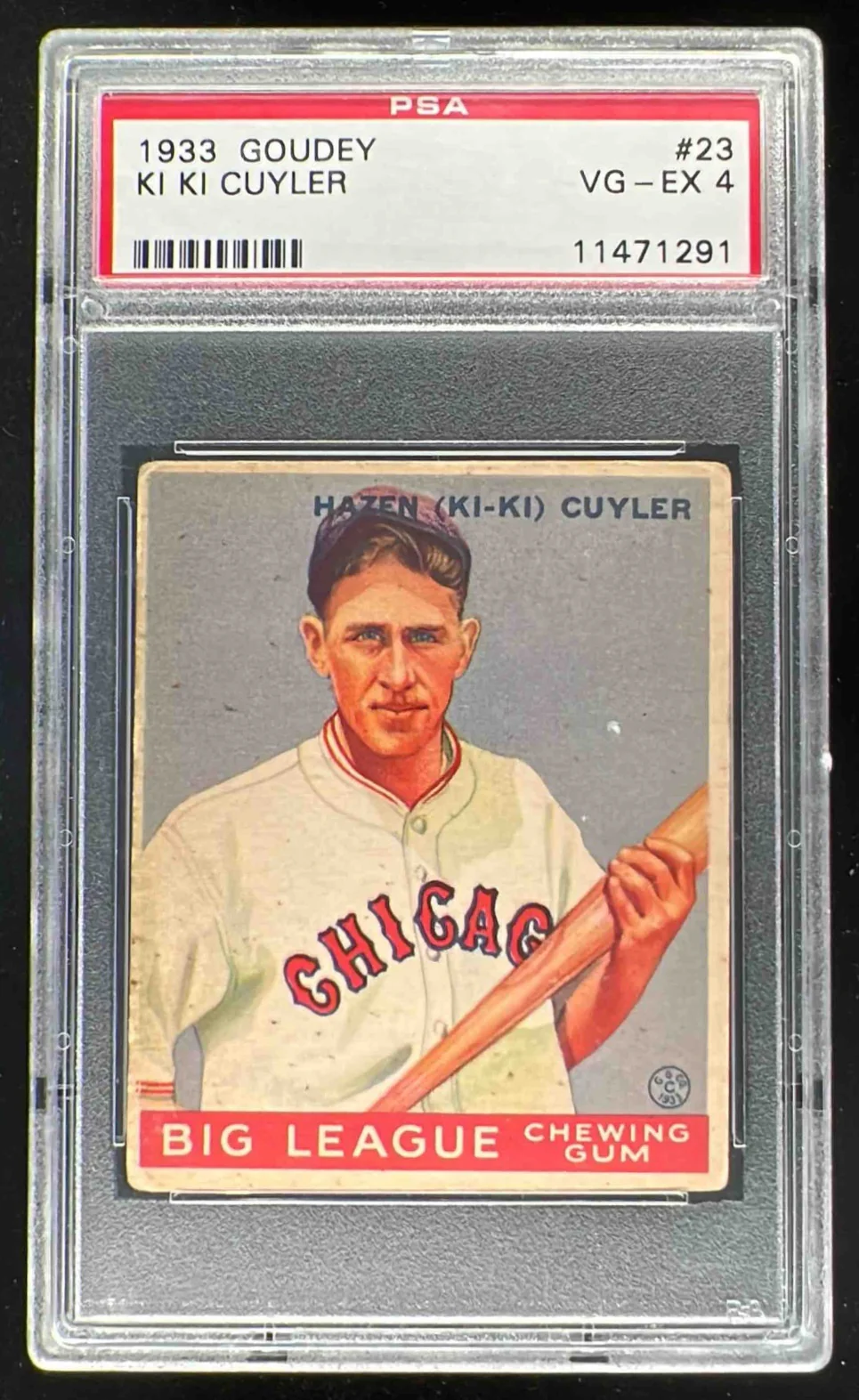 1933 Goudey #23 Ki Ki Cuyler PSA 4