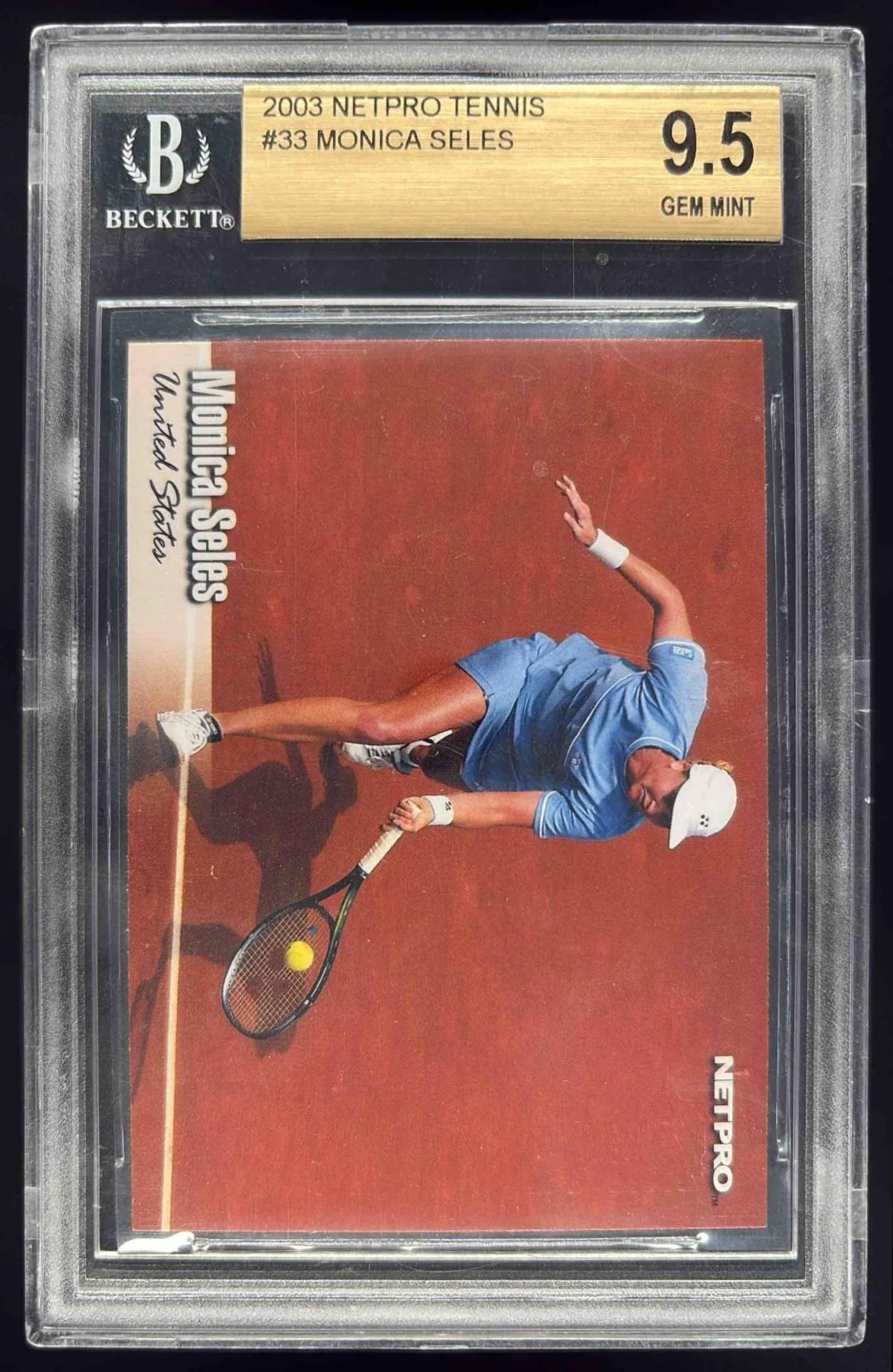 2003 Netpro International #33 Monica Seles BGS 9.5