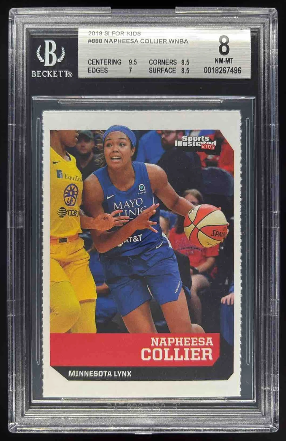 2019 Sports Illustrated For Kids #888 Napheesa Collier BGS 8