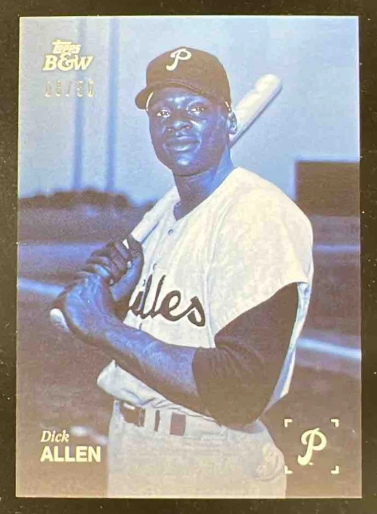 2025 Topps Black and White Vault SP Blue #124 Dick Allen SP /50