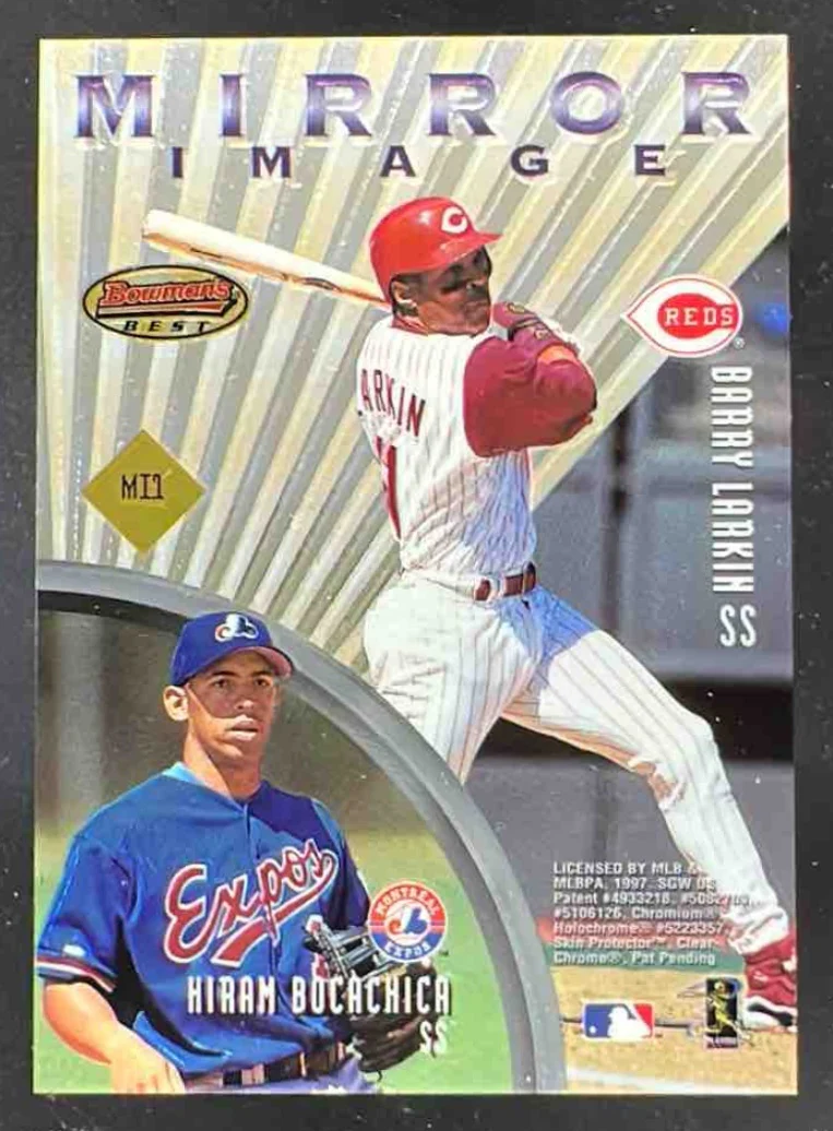 1997 Bowman's Best Mirror Image Jeter Garciaparra Barry Larkin Hiram Bocachica - Image 2