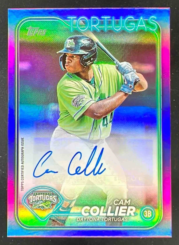 2024 Topps Pro Debut Autographs Purple Foil #PD-115 Cam Collier Auto /299