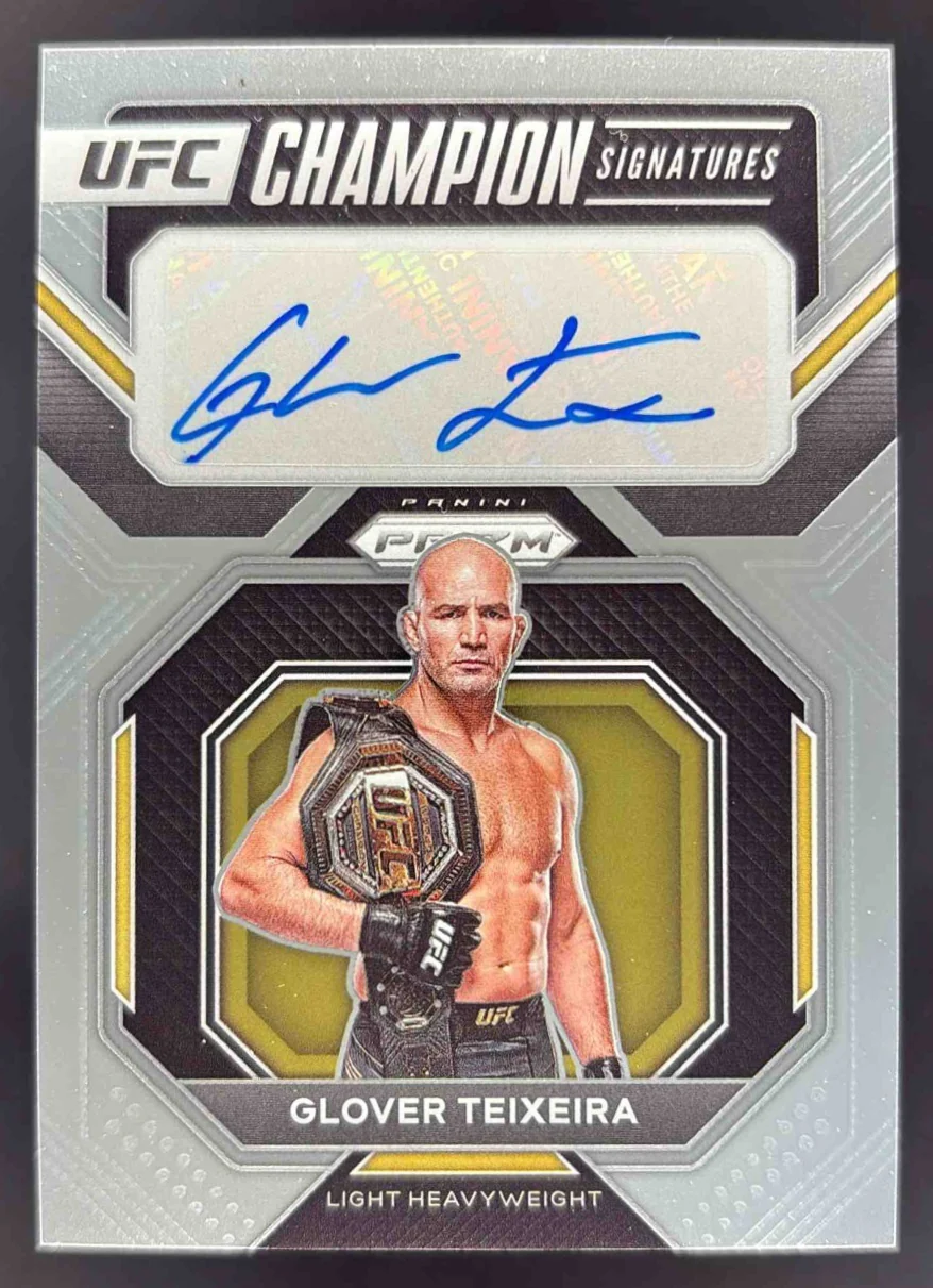 2023 Panini Prizm UFC Champion Signatures #CS-GTX Glover Teixeira Autograph Auto