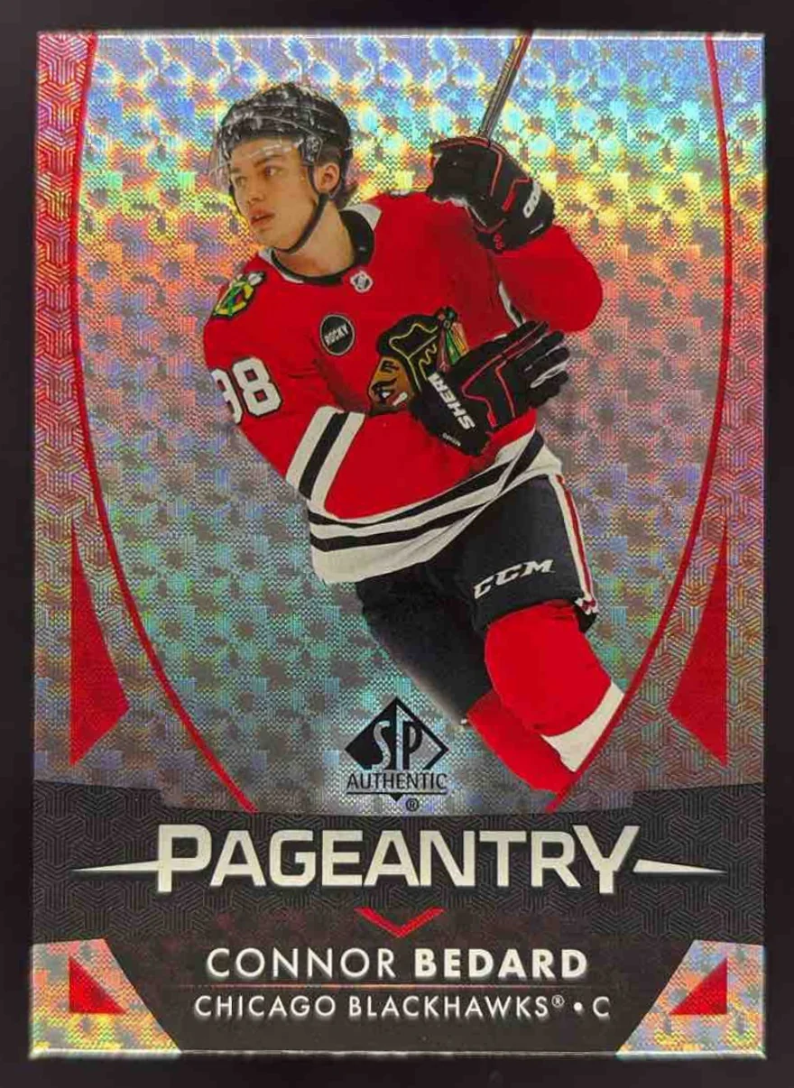 2023-24 SP Authentic Pageantry Red #P-61 Connor Bedard