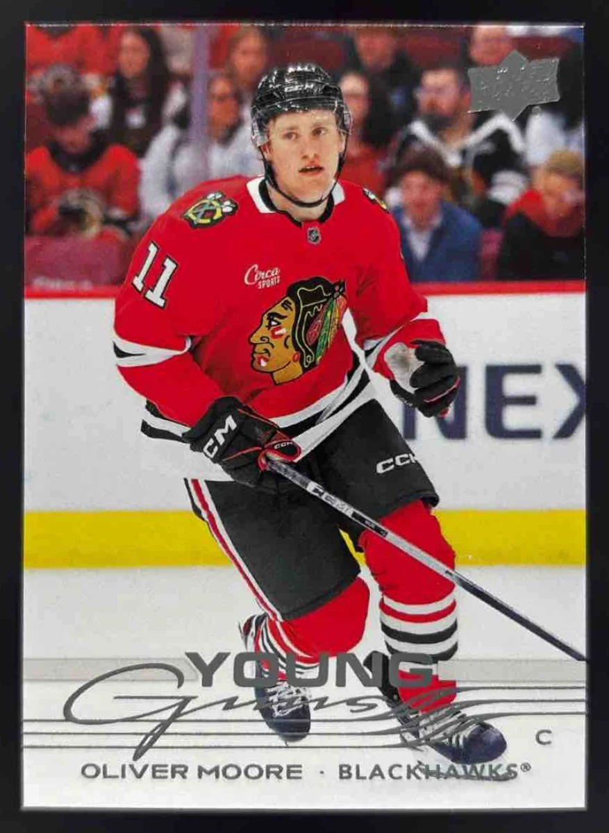 2025 Upper Deck Series 1 #216 Oliver Moore Young Guns RC
