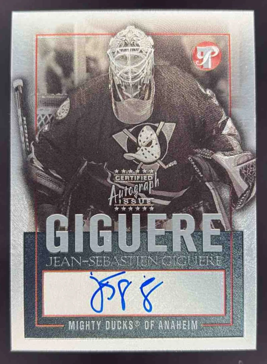 2003-04 Topps Pristine Autographs #PE-JG Jean-Sebastien Giguere Autograph Auto