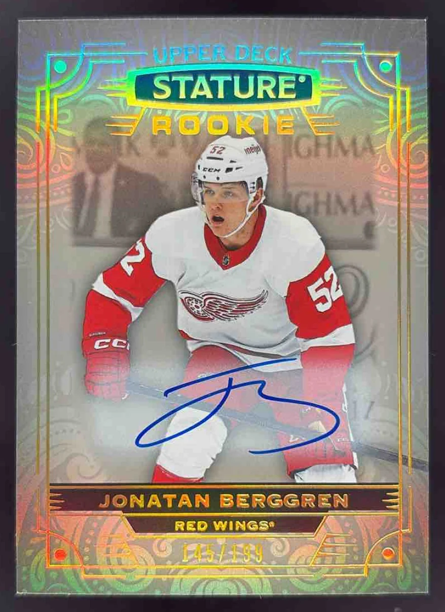 2024-25 Upper Deck Stature Auto #118 Jonatan Berggren Autograph Auto /199