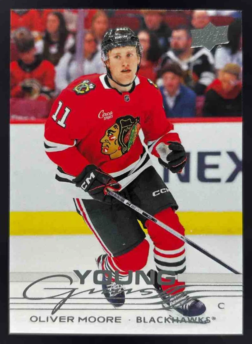 2025 Upper Deck Series 1 #216 Oliver Moore Young Guns RC