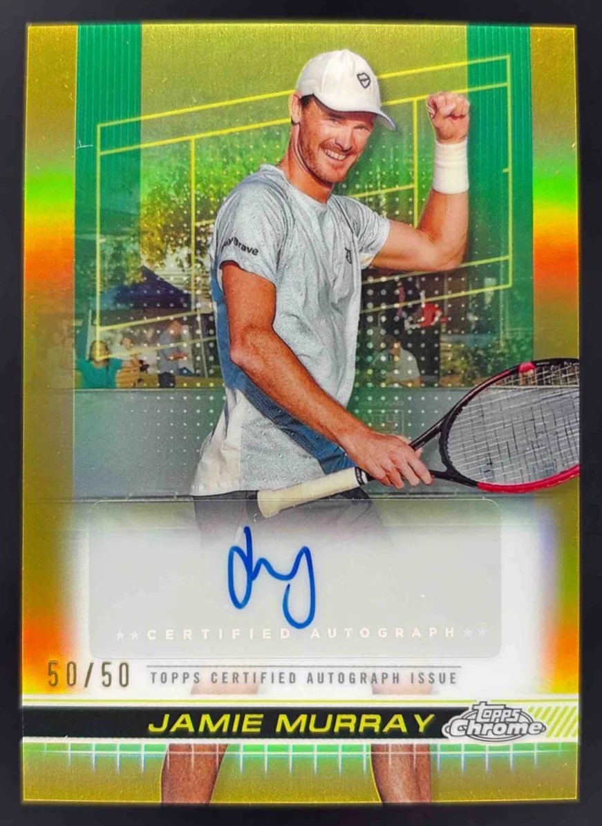 2024 Topps Chrome Autographs I Gold Refractor #TCA-JMY Jamie Murray Auto /50