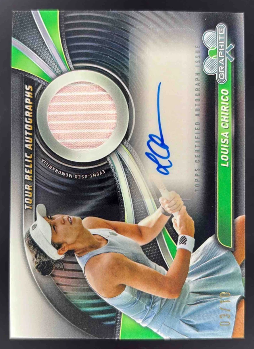 2024 Topps Graphite Tour Relic White #TRA-LCO Louisa Chirico Autograph Auto /10