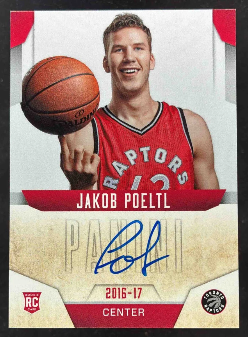 2016-17 Panini Donruss Next Day Autographs #ND-JKB Jakob Poeltl RC Auto