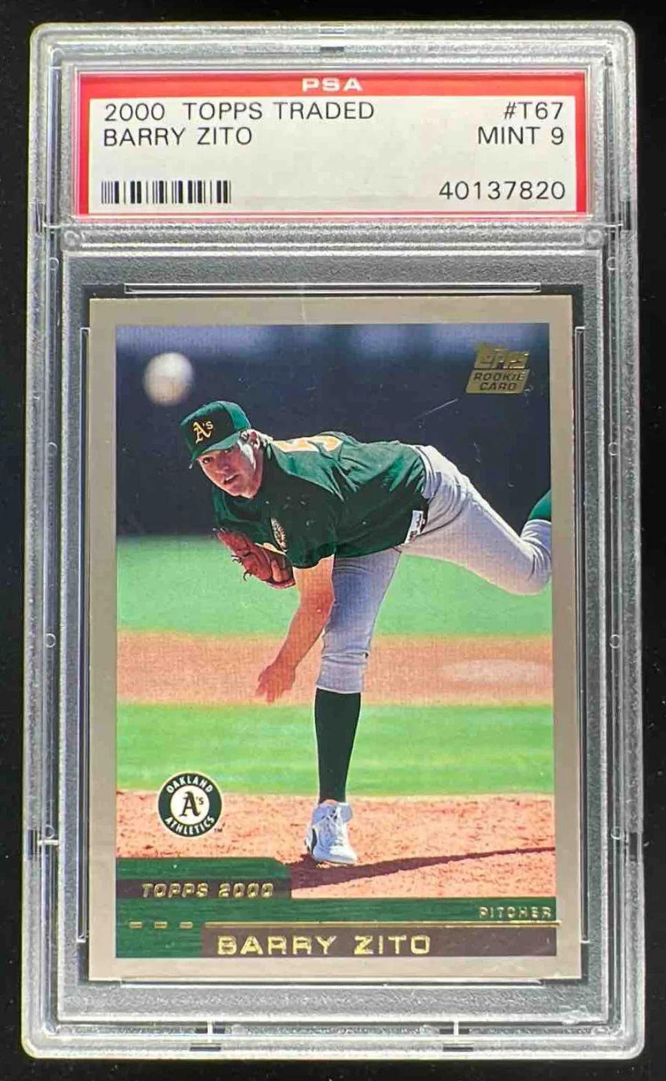 2000 Topps Traded & Rookies #T67 Barry Zito RC PSA 9