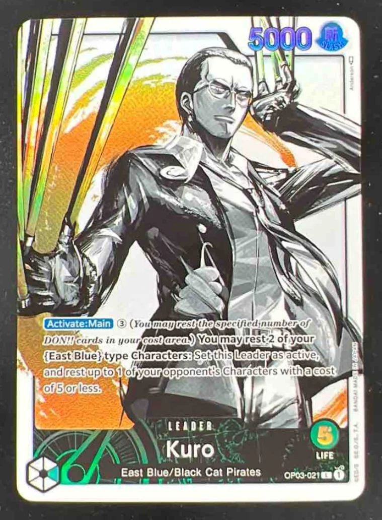 One Piece Kuro Alternate Art - Pillars of Strength OP03