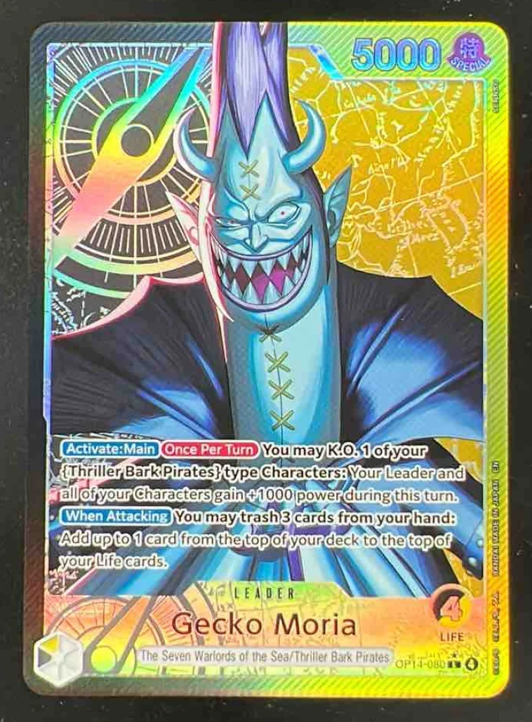 One Piece Gecko Moria - OP14-080 Alternate Art - The Azure Sea's Seven OP14