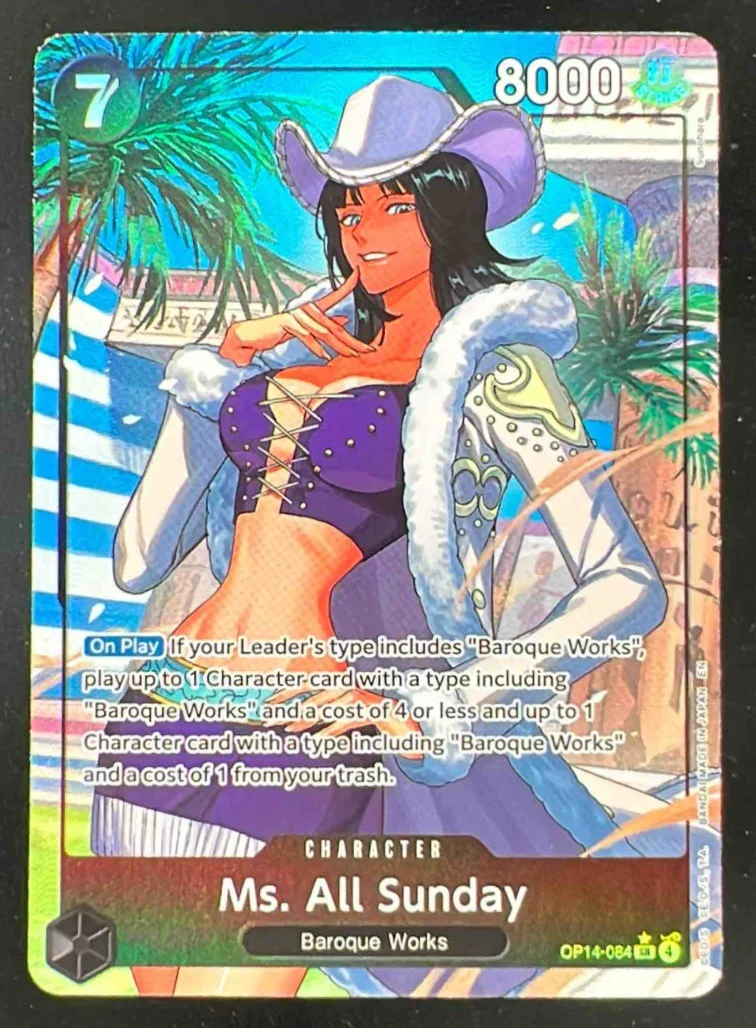 One Piece Ms. All Sunday Alternate Art - The Azure Sea's Seven OP14
