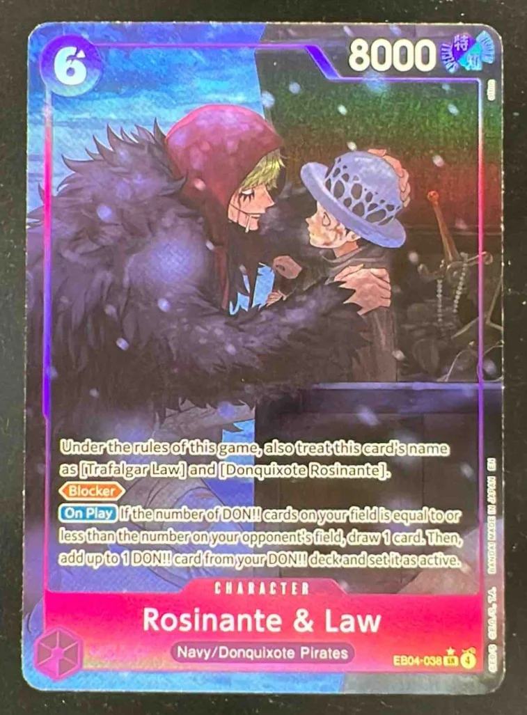 One Piece Rosinante & Law Alternate Art - The Azure Sea's Seven OP14