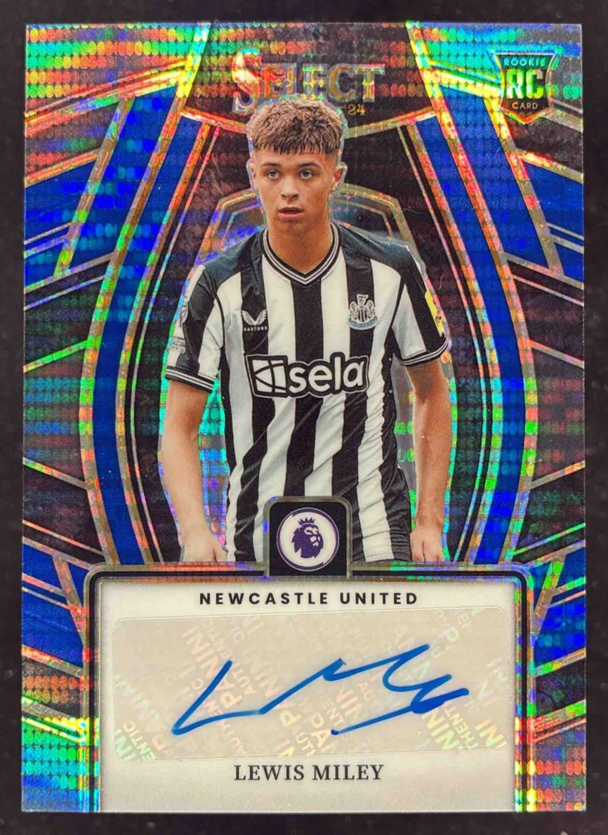 2023-24 Panini 2023 Select Signatures Blue Pulsar #SS-LM Lewis Miley Auto