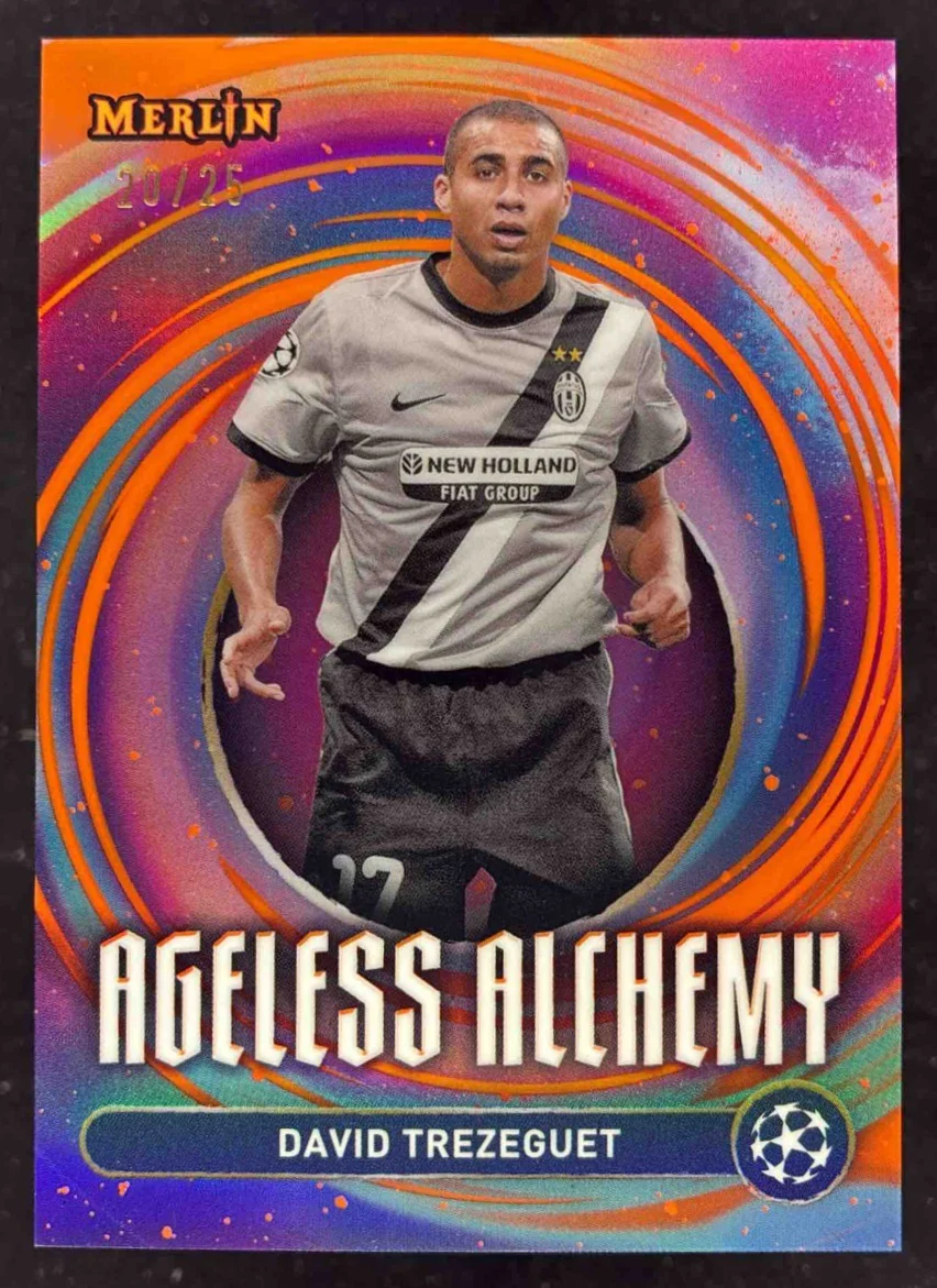 2024-25 Topps Merlin Chrome Ageless Alchemy Orange #AA-26 David Trezeguet /25