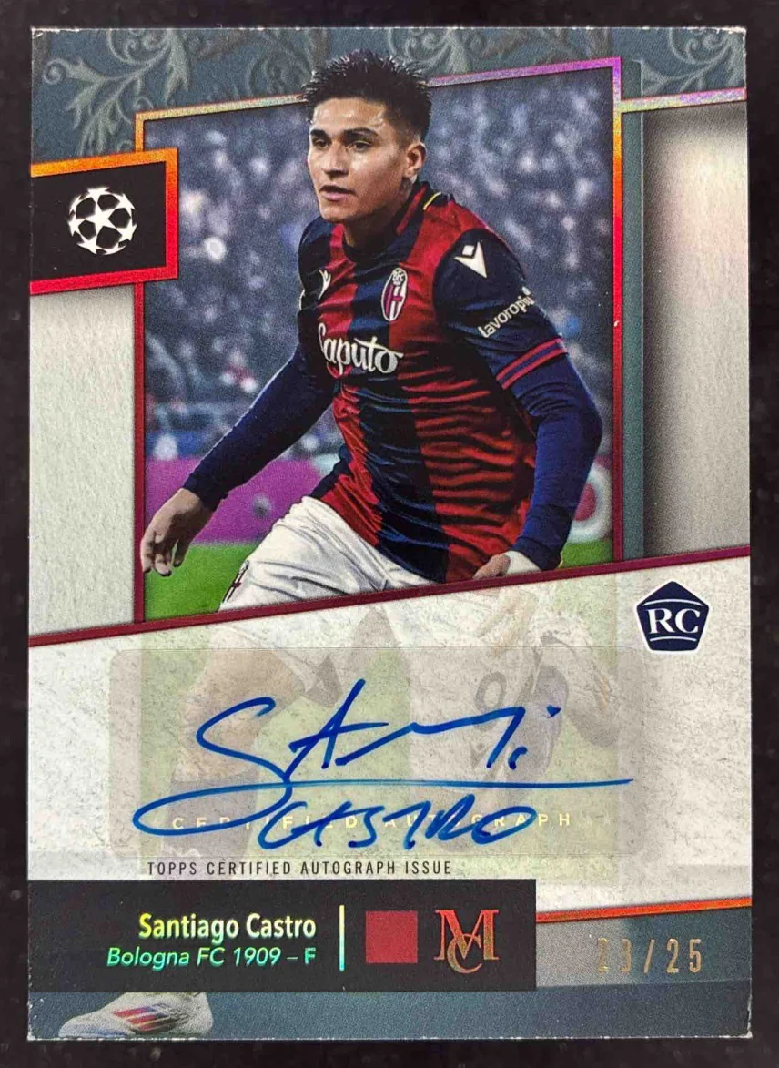 2024-25 Topps Museum Collection Archival Ruby #AA-CA Santiago Castro Auto /25