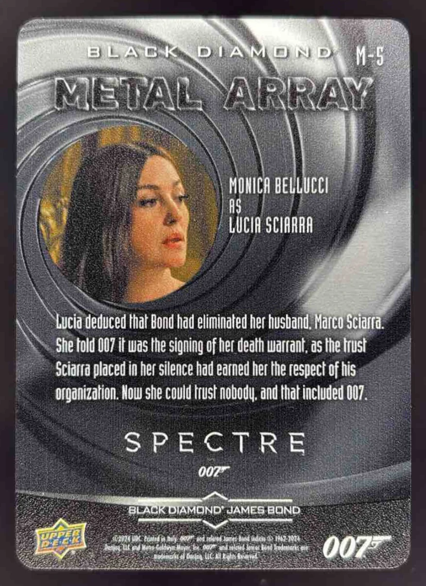 2023 Black Diamond James Bond 007 Metal Array #M-5 Monica Bellucci Lucia - Image 2