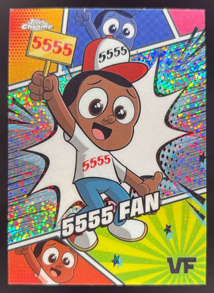 2025 Topps Chrome VeeFriends Manga Speckle #MSS-1 5555 Fan