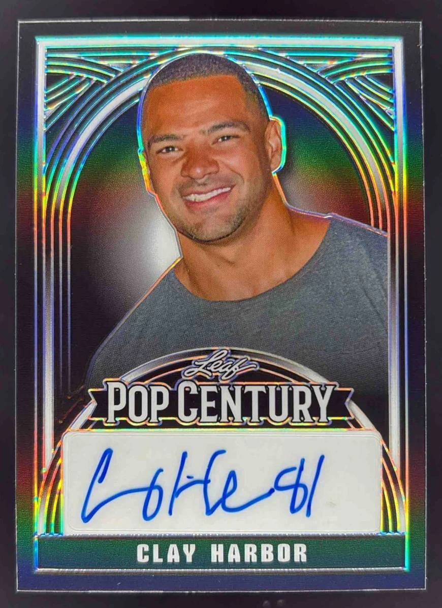 2024 Leaf Metal Pop Century Prismatic Black #BA-CH2 Clay Harbor Auto /3
