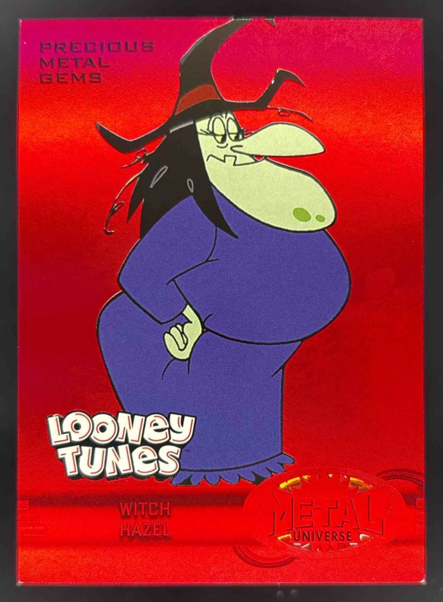 2024 Fleer Retro Looney Tunes Metal Universe Precious Gems Red Witch Hazel /100