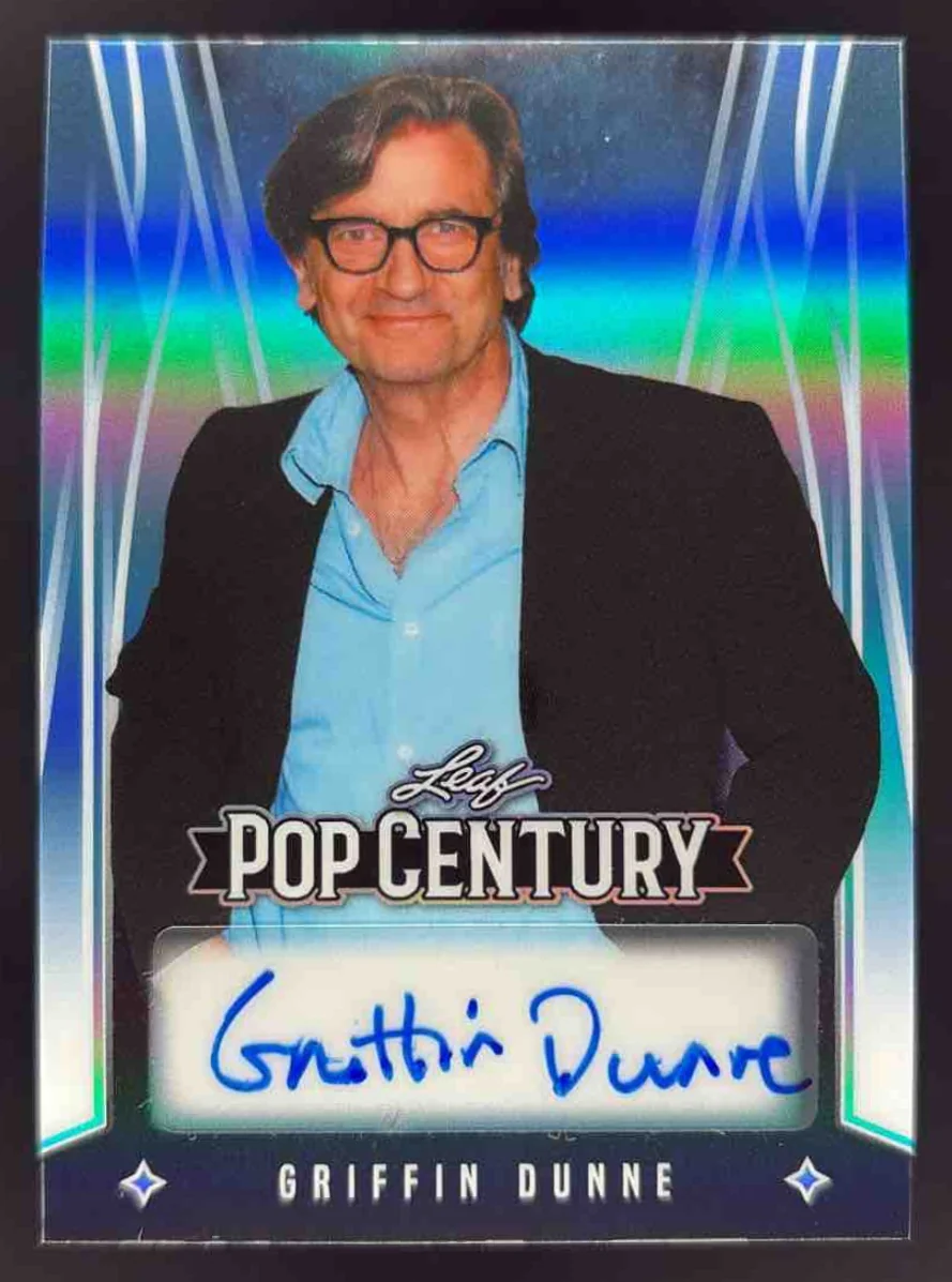 2025 Leaf Metal Pop Century Prismatic Platinum Blue Griffin Dunne Auto /7