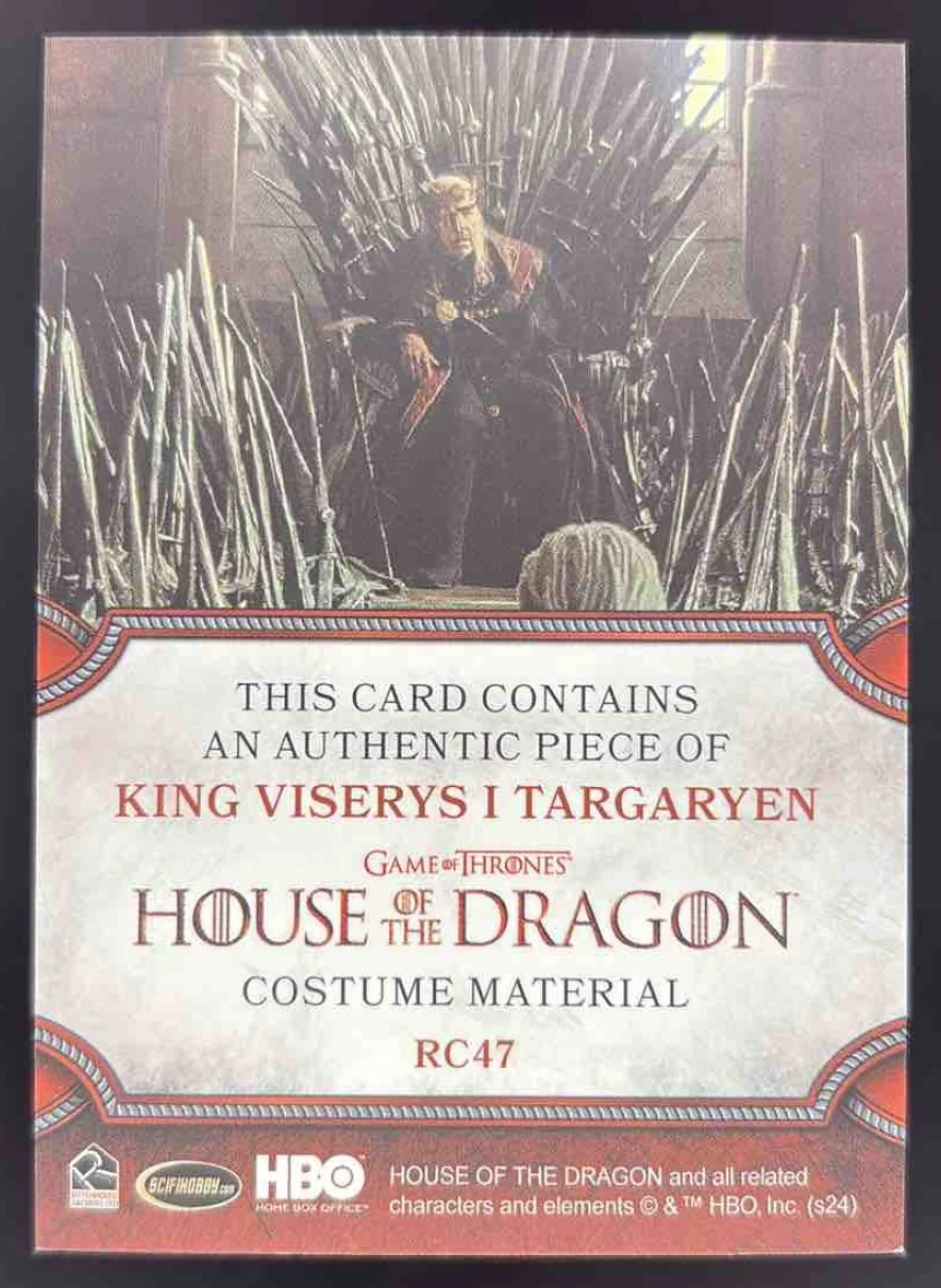 Game of Thrones House of the Dragon Costume Material #RC47 Viserys Targaryen - Image 2