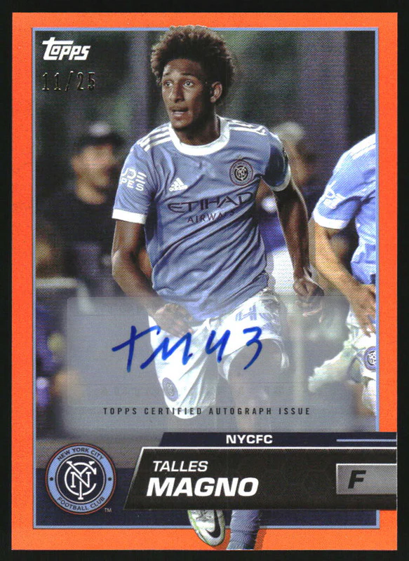2023 Topps MLS Autographs Orange Foil #196 Talles Magno Auto /25