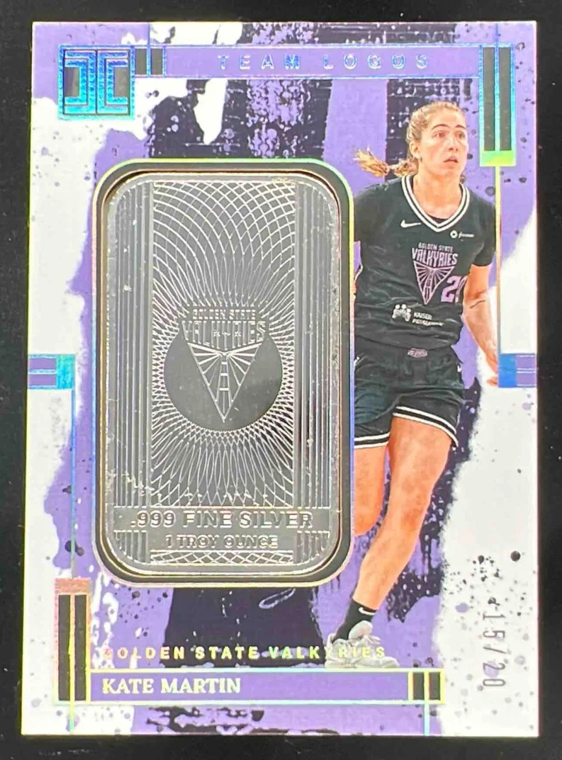 2025 Panini Impeccable WNBA Silver Team Logos #16 Kate Martin /20