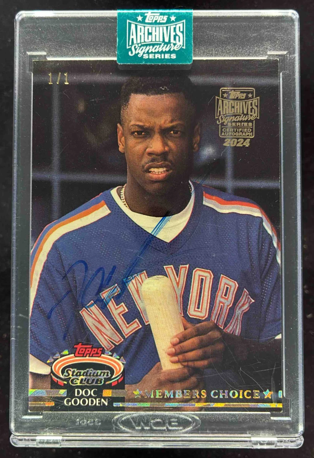 2024 Topps Archives Signature Series Autograph Doc Gooden Auto 1/1