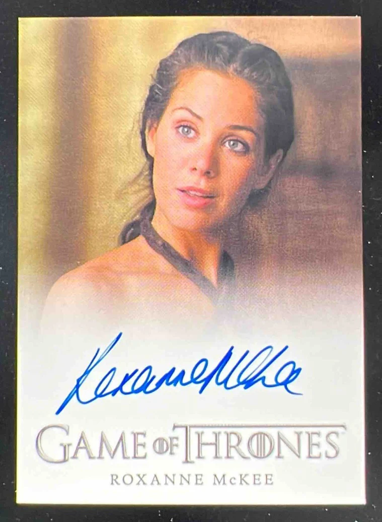 2012 Game of Thrones HBO Autograph Roxanne McKee as Doreah Auto
