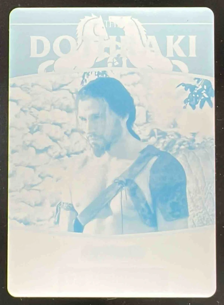 HBO Game of Thrones Printing Plate Cyan The Dothraki #D2 Qotho 1/1
