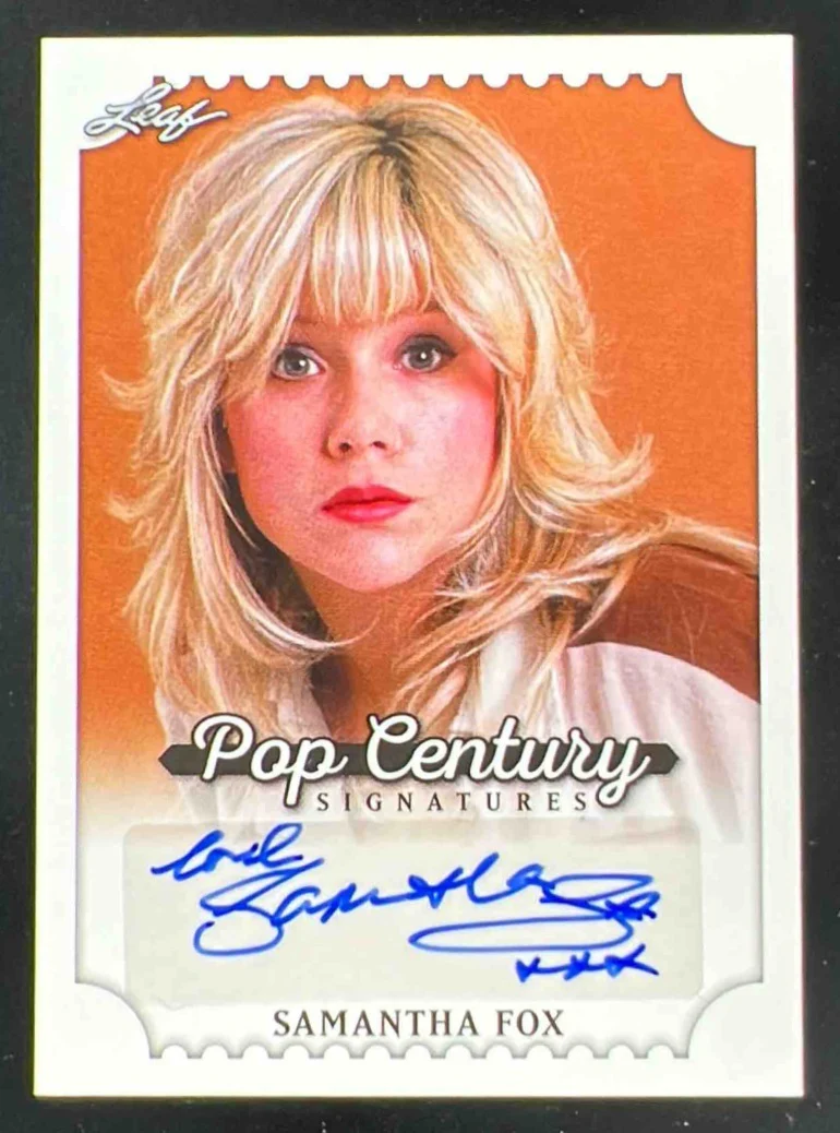 2016 Leaf Pop Century Signatures Autograph #BA-SF1 Samantha Fox Auto