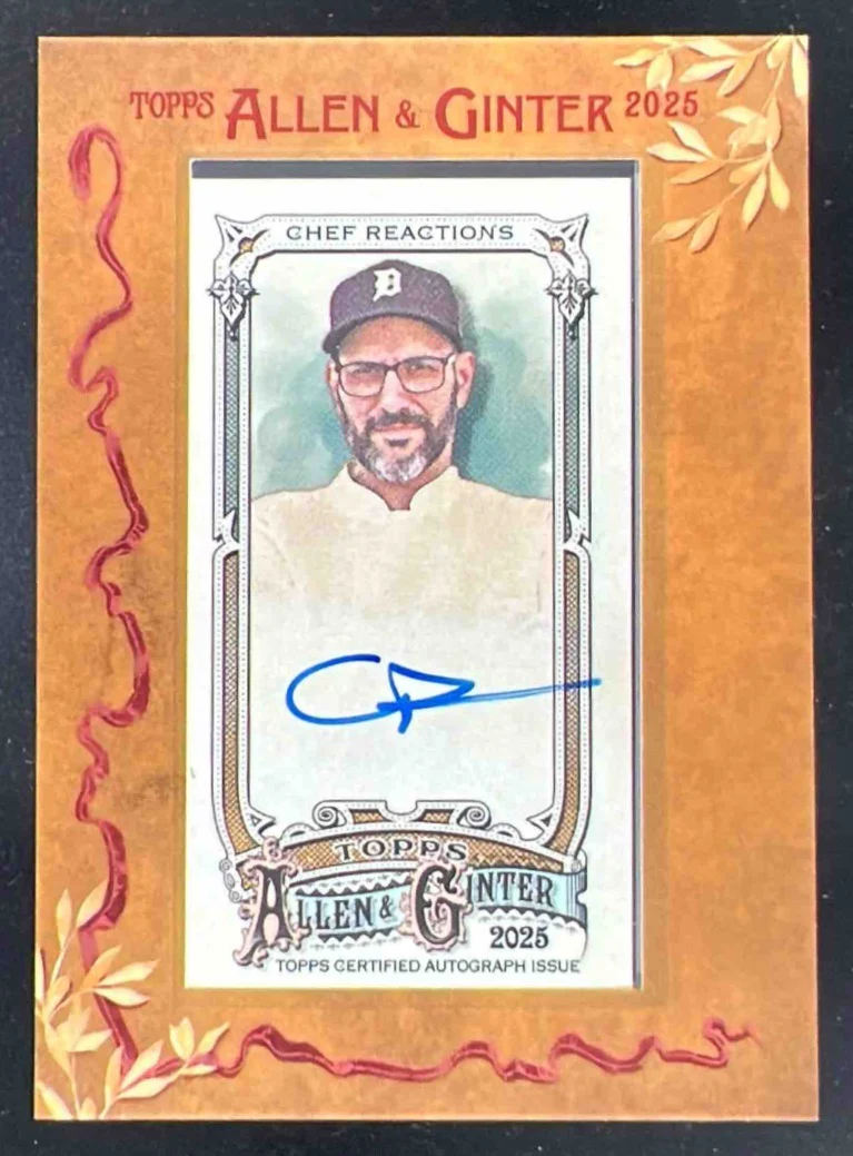 2025 Topps Allen & Ginter Framed Mini Non-Baseball #MA-CHEF Chef Reactions Auto