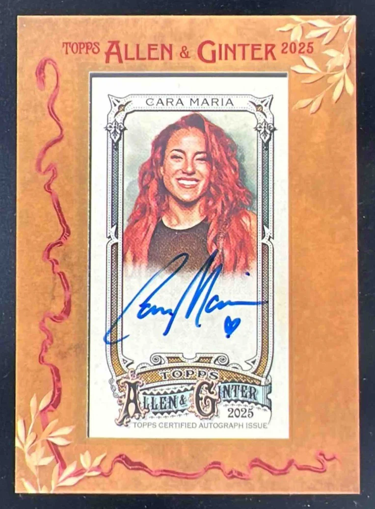 2025 Topps Allen & Ginter Framed Mini Non-Baseball Cara Maria Sorbello Auto