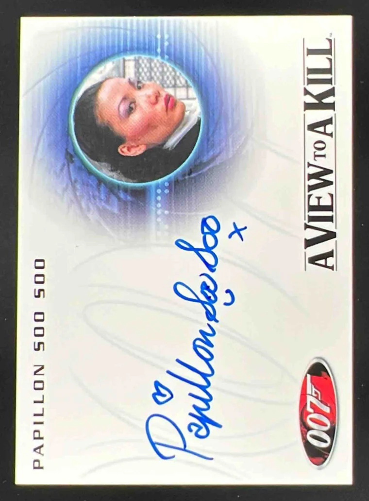 007 A View to A Kill Autograph Papillon Soo Soo Auto
