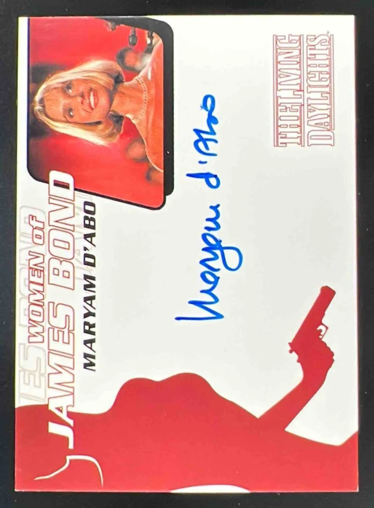 200 007 Women of James Bond Maryam D'Abo Autograph Auto