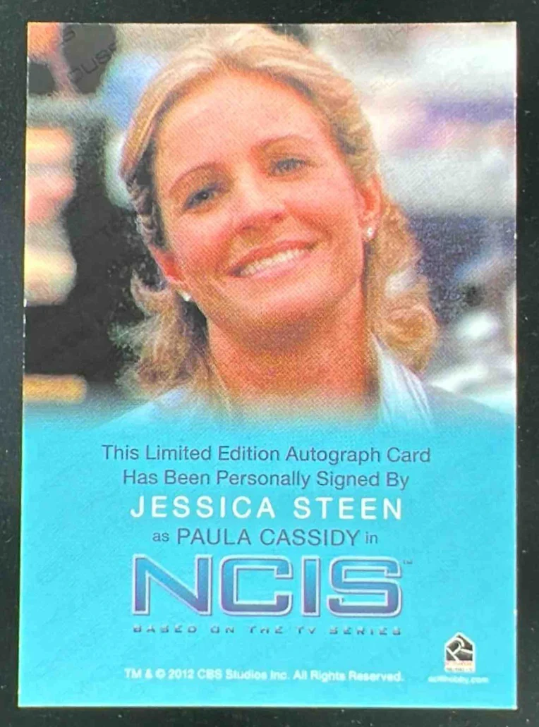 2012 CBS NCIS Autograph Jessica Steen Paula Cassidy Auto - Image 2