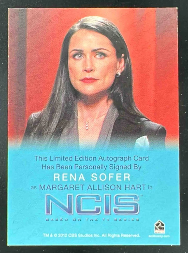 2012 CBS NCIS Autograph Rena Sofer as Margaret Allison Hart Auto - Image 2
