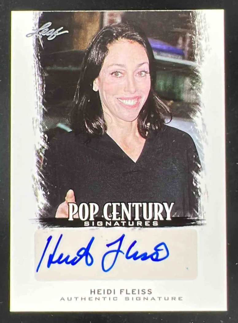 2012 Leaf Pop Century Signatures #BA-HF2 Heidi Fleiss Auto
