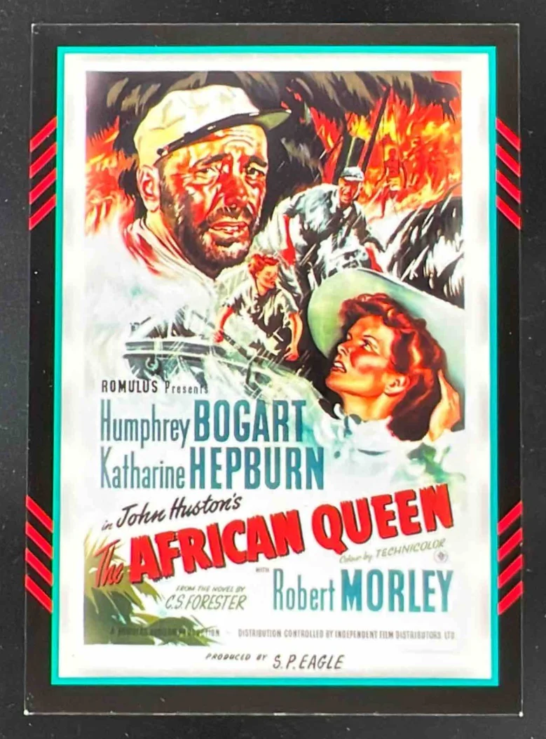 2011 Americana Retail Movie Posters Dual Humphrey Bogart Katharine Hepburn /499