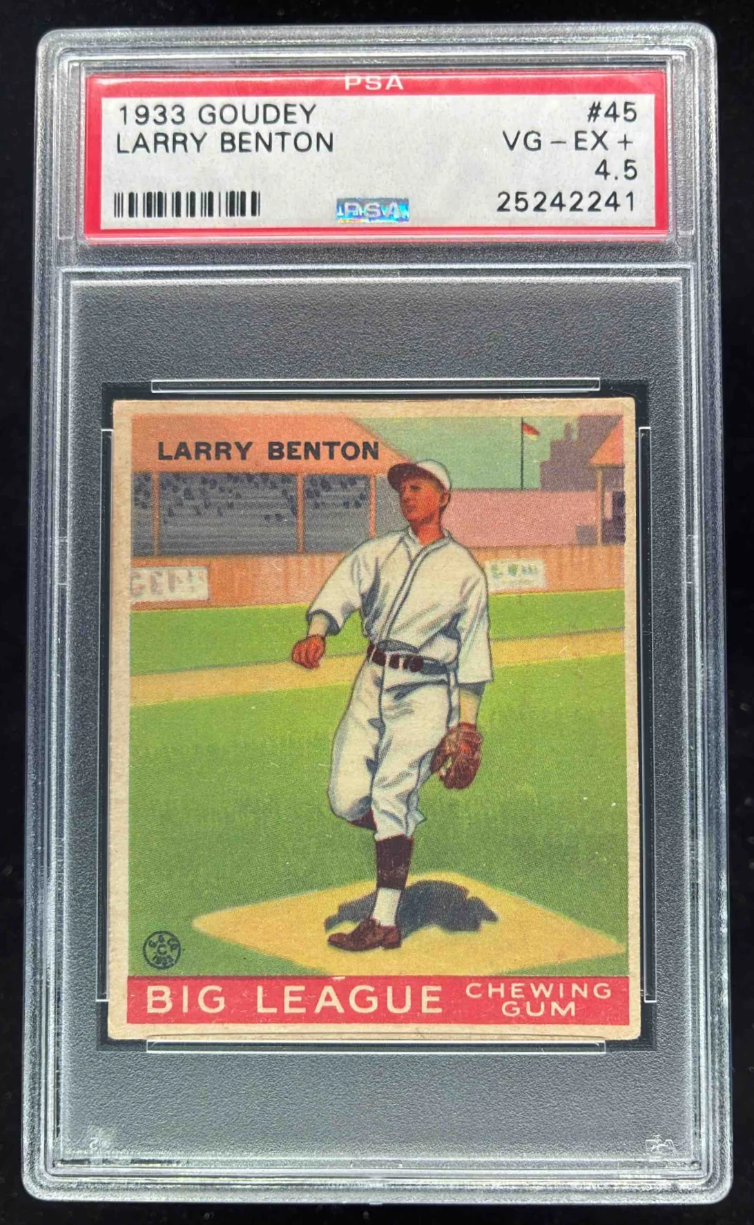 1933 Goudey #45 Larry Benton PSA 4.5