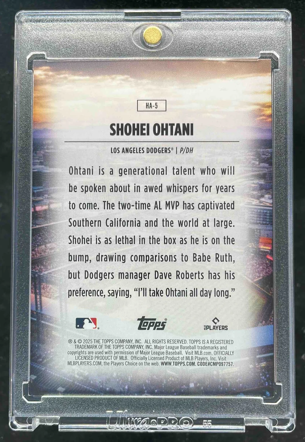 2025 Topps Homefield Advantage #HA-5 Shohei Ohtani - Image 2