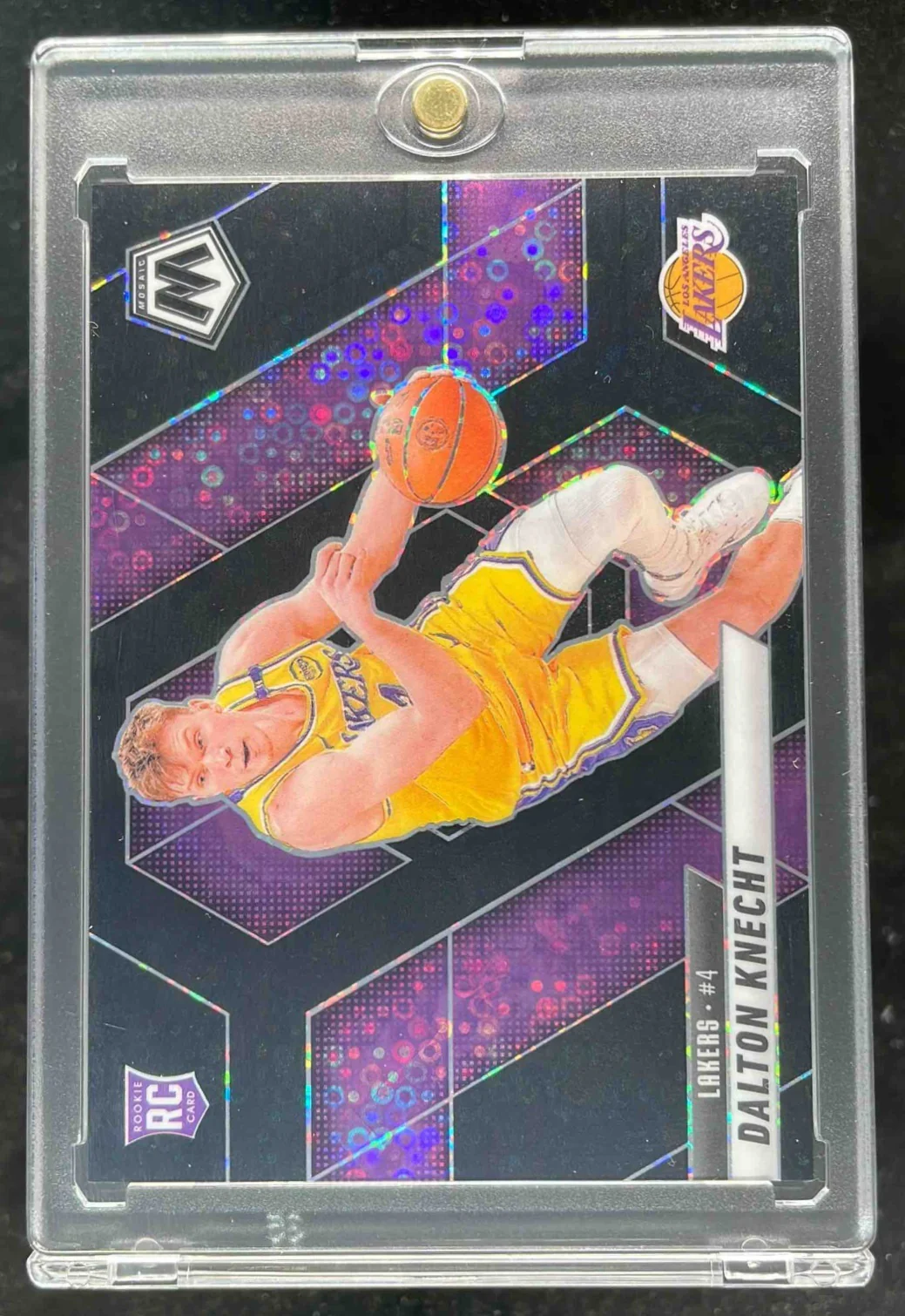 2024-25 Panini Mosaic Fast Break Black Mosaic #238 Dalton Knecht RC 1/1