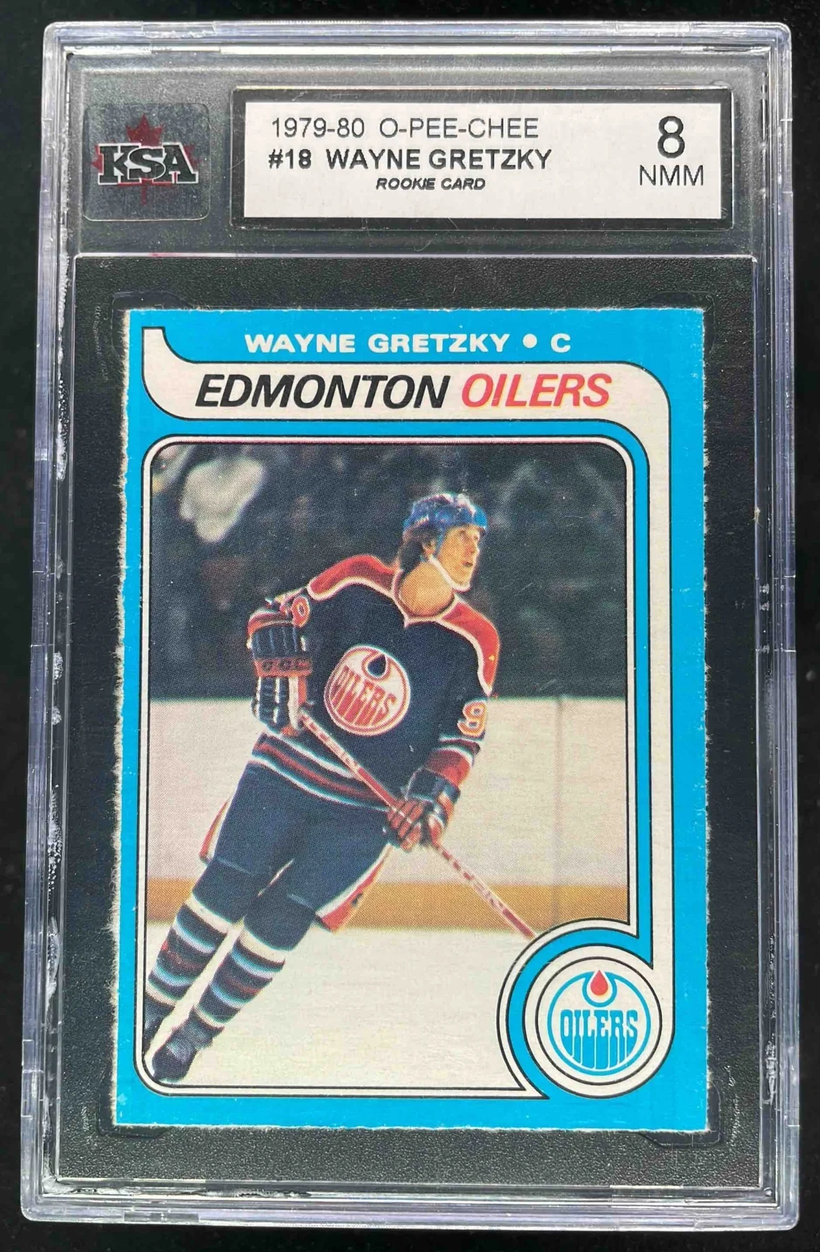 1979-80 O-Pee-Chee #18 Wayne Gretzky RC KSA 8