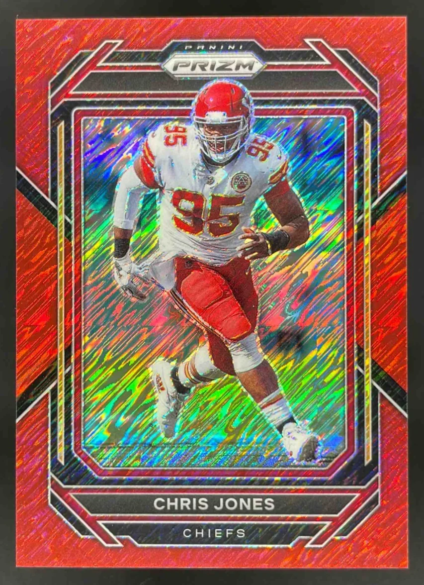 2022 Panini Prizm Red Shimmer #145 Chris Jones /35