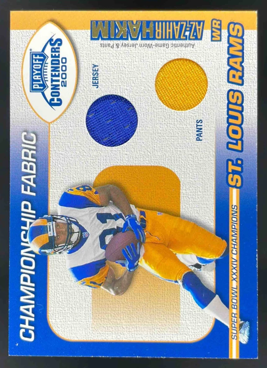 2000 Playoff Contenders Championship Fabric #CF 21 Az-Zahir Hakim /100